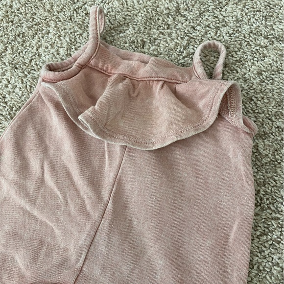 Grayson Mini baby girl pink one piece ruffle romper jumper size newborn - Picture 4 of 8